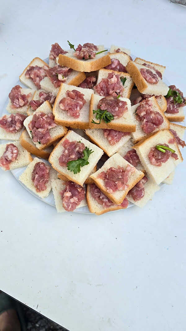 ขนมปังหน้าหมูในหม้อทอดไร้น้ำมัน สูตรอาหาร เมนูหม้อทอด อาหารไทย