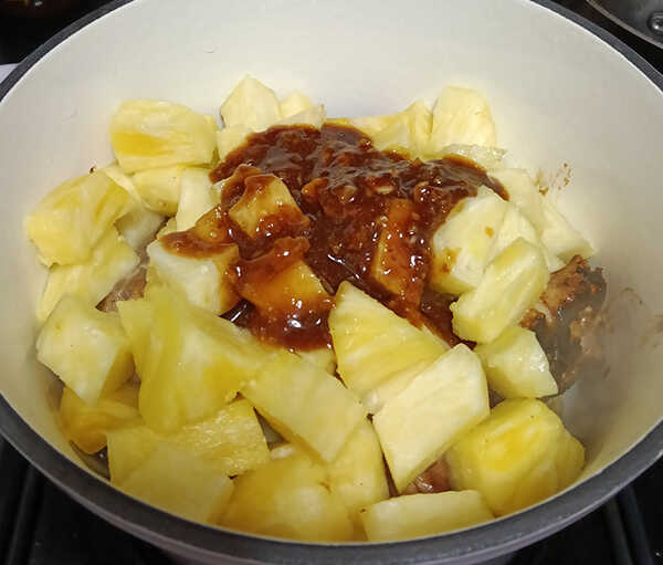 ไก่ตุ๋นซอสน้ำผึ้งสับปะรด เมนูไก่ เมนูตุ๋น ไก่ตุ๋น อาหารไทย สูตรอาหาร