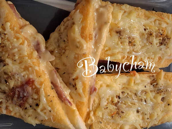 คร็อกเมอซีเยอ (Croque-Monsieur) อาหารเช้า แซนด์วิช สูตรขนม