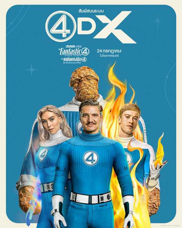 โปสเตอร์ The Fantastic Four First Steps หนัง แฟนแทสติก 4