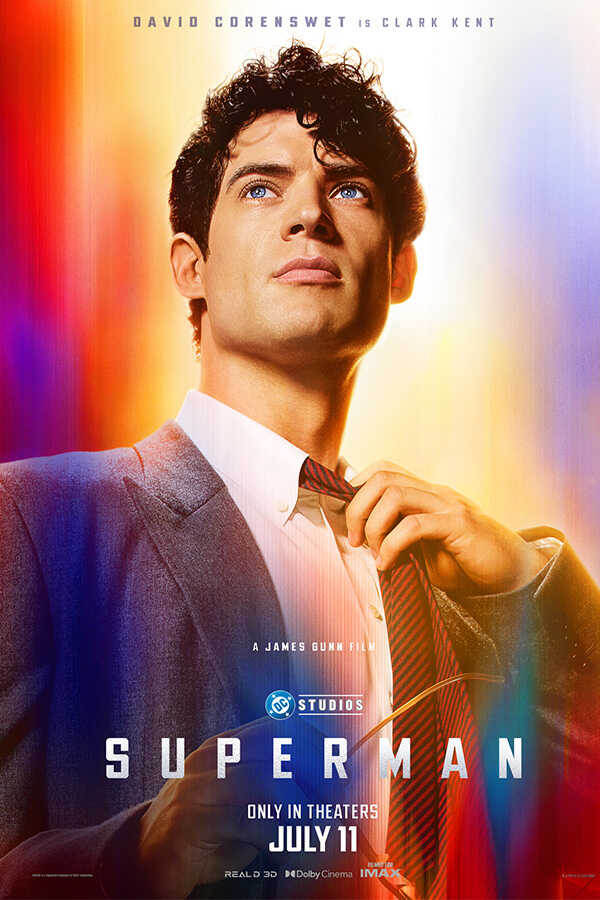 โปสเตอร์ Superman (2025) ภาพ David Corenswet ซูเปอร์แนคนใหม่