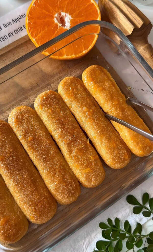 Orange Tiramisu  Yogurt ทีรามิสุโยเกิร์ตส้ม สูตรขนม