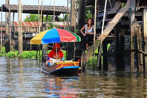 นั่งเรือคลองอ้อมนนท์